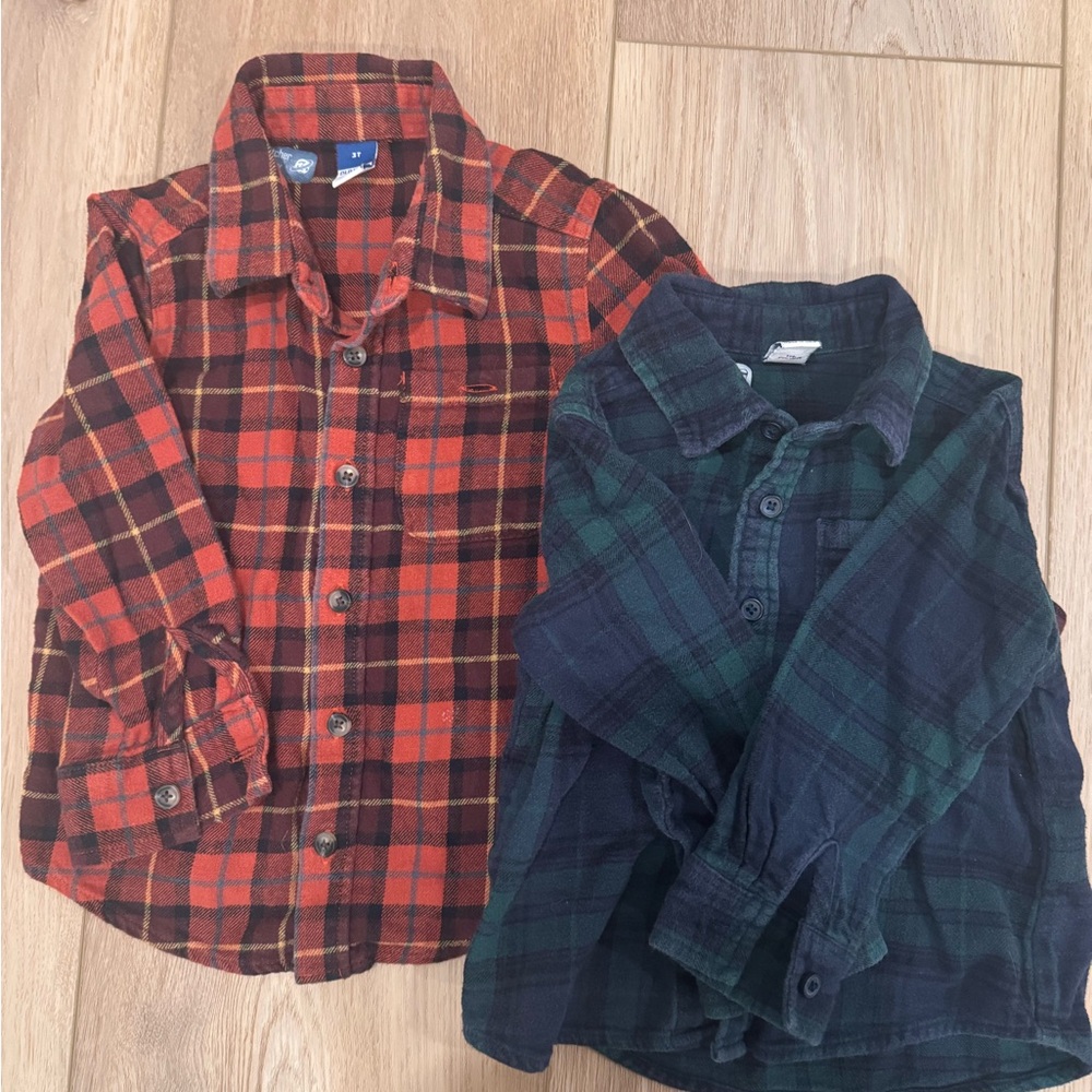 3T Old Navy Flannels